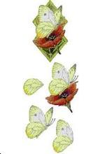 Papillon Feuille 3D n° 42