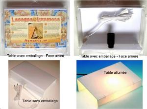 Table lumineuse électrique pour gaufrage/embossage