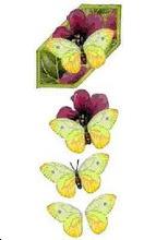 Papillon Feuille 3D n° 1