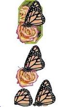 Papillon Feuille 3D n° 9
