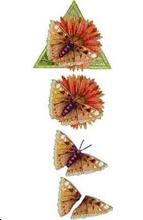 Papillon Feuille 3D n° 33