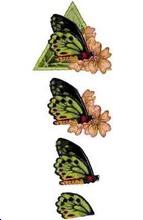 Papillon Feuille 3D n° 34