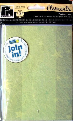 Lot de 5 cartes et enveloppes A6- Papermania