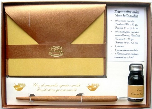 Coffret calligraphie