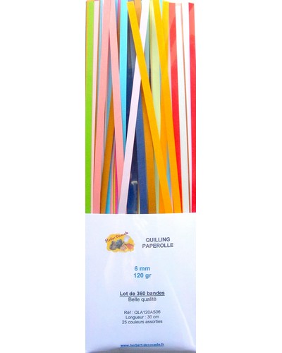 Lot de bandes 120 Gr en 06 mm - Belle qualité