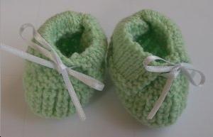 Chaussons, ton VERT