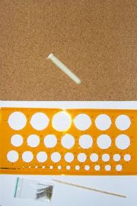 Tablette de gabarit et de travail GM Ronde et outils