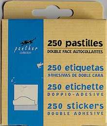 250 pastilles carrées double face