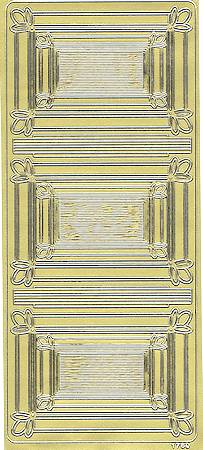 Sticker Or - Formes rectangles